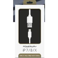 POWERWAY IP-07 IPHONE5 / 6/7 DATA CHARGER CABLE